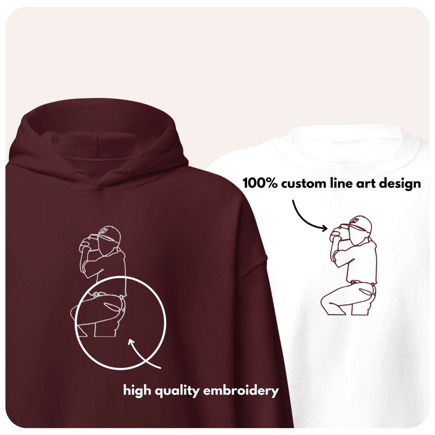 Custom Sports Hoodie + Sweatshirt - Sports on Lyne