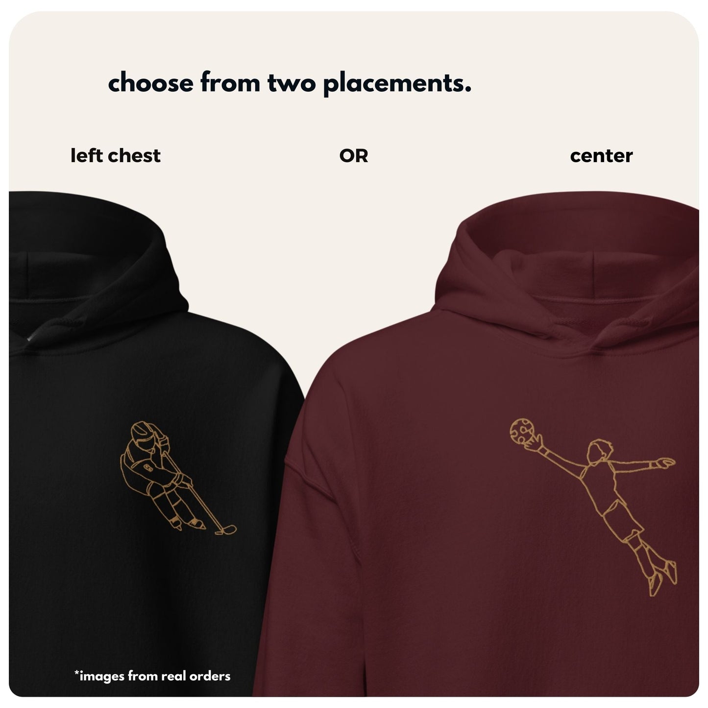 Custom Sports Hoodie + Sweatshirt - Sports on Lyne